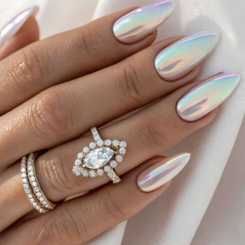 Iridescent Stiletto Press-On Nail Set Stornfield