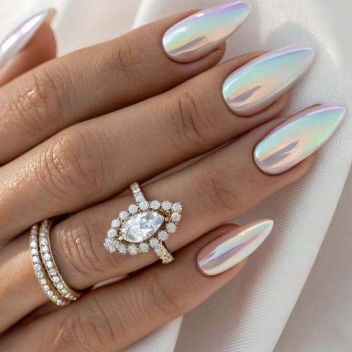 Iridescent Stiletto Press-On Nail Set Stornfield
