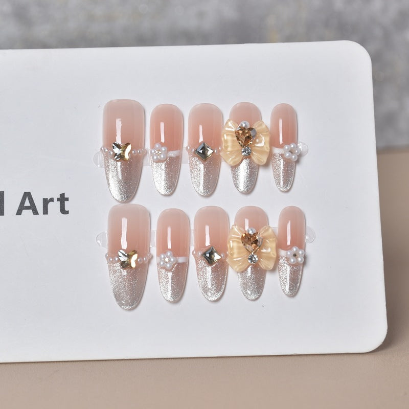 Glamorous Rhinestone-Embellished Nail Art Extensions Stornfield