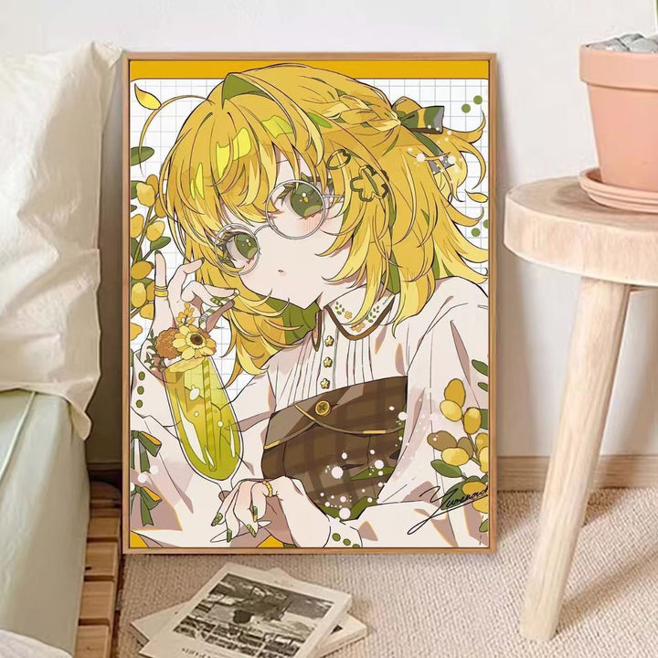 Whimsical Anime-Inspired Canvas Art Print Stornfield
