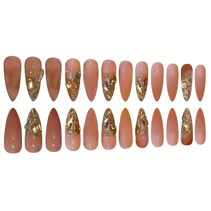 Glamorous Glittery Stiletto Nail Art Stornfield