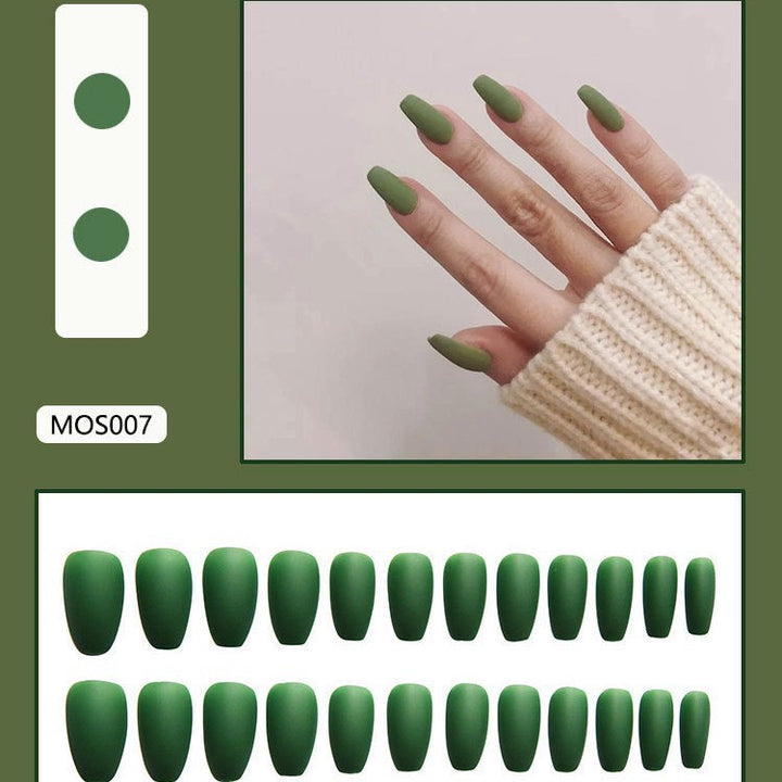 Matte Finish Press-On Nail Tips Stornfield 178815*10mm0277