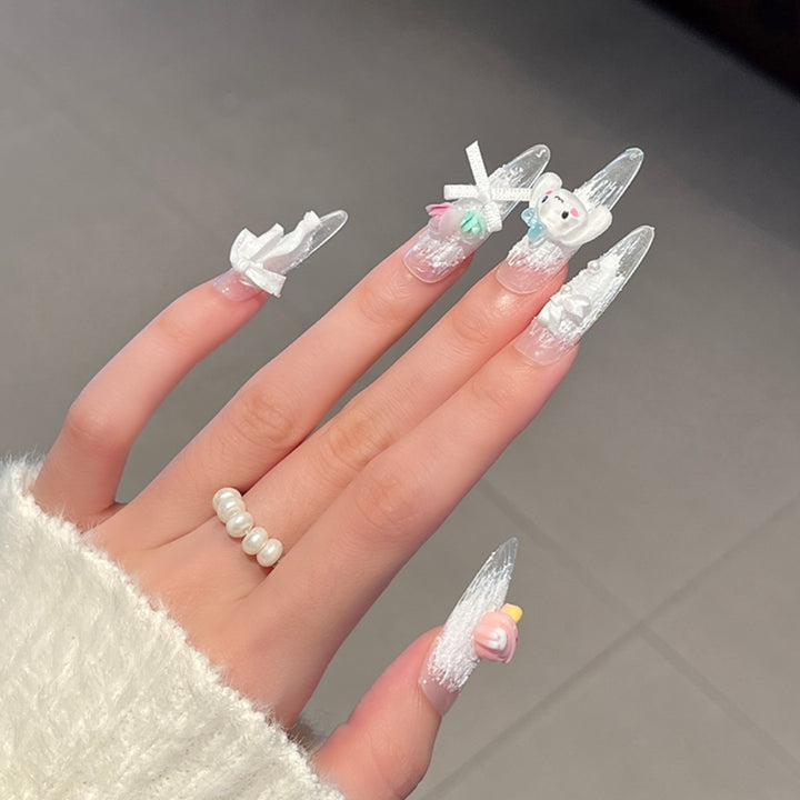 Creative 3D Themed Press-On Nail Art Stornfield