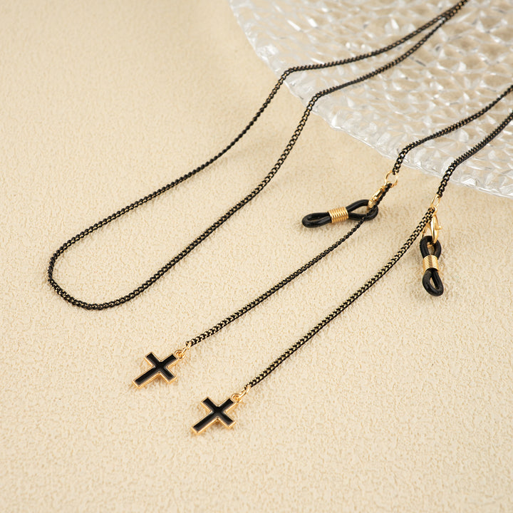 Stylish Beaded Cross Pendant Eyewear Chain Stornfield