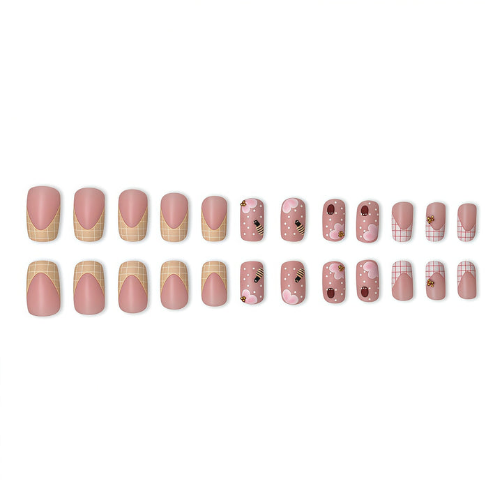 Artistic Floral-Themed Press-On Nails Stornfield