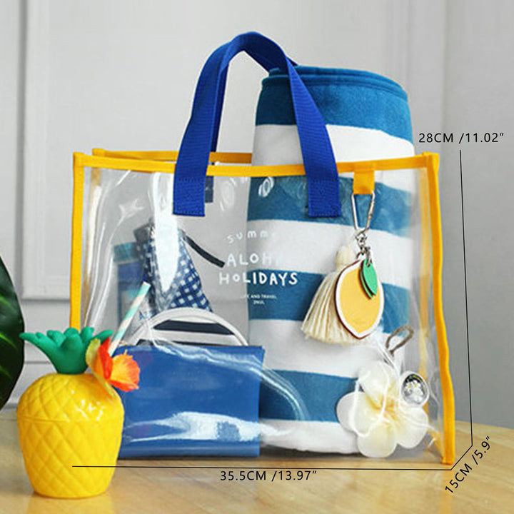 Transparent Beach Bag with Multiple Inner Compartments Stornfield