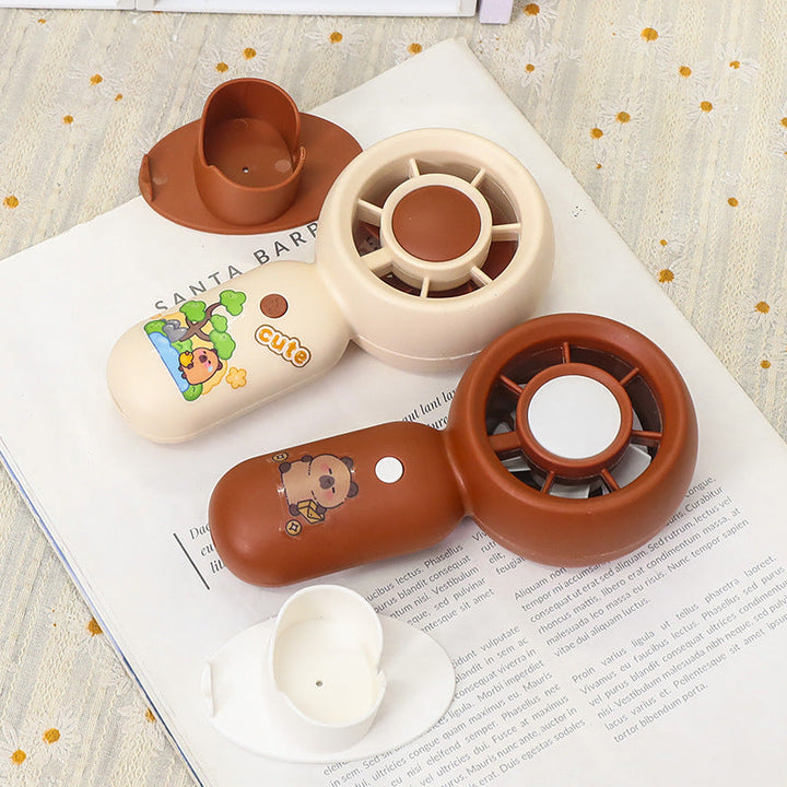 Women Handheld Mini-Fan with USB Charging Function and Ergonomic Design Stornfield