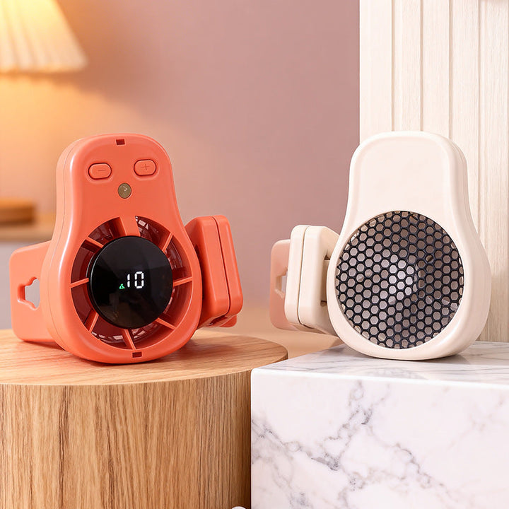 Women's Compact Clip Fan with LED Temperature Display Stornfield