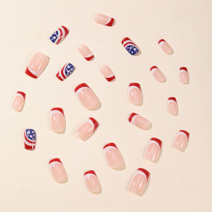 Patriotic Nail Art Extensions Stornfield