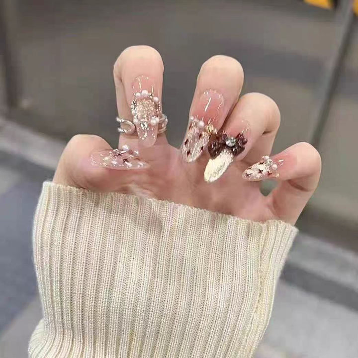 Artistic Character-Inspired Press-On Nails with 3D Embellishments Stornfield