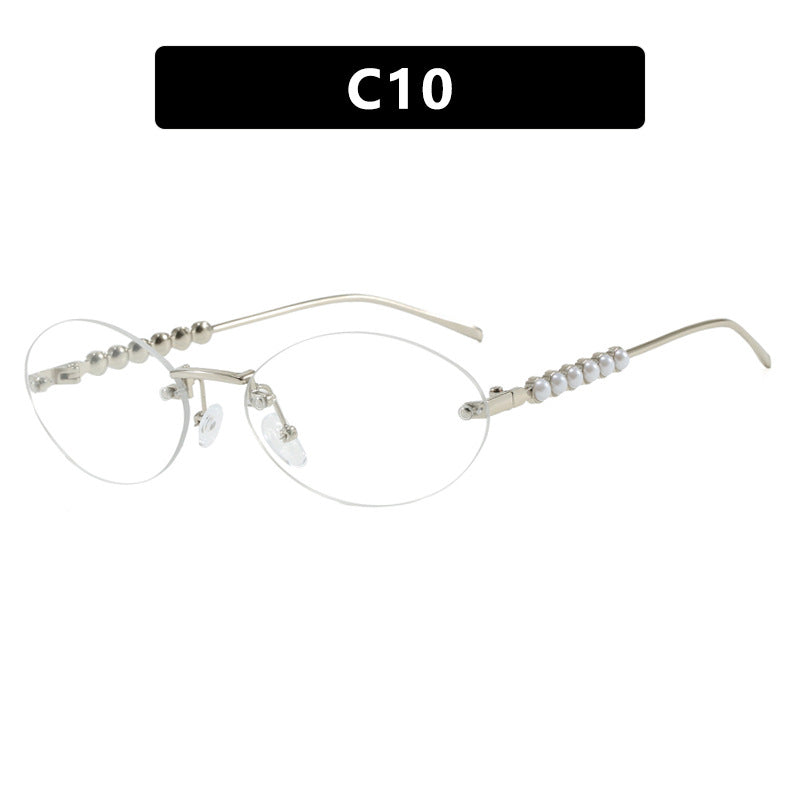 Women's stylish oval sunglasses with elegant embellishments Stornfield