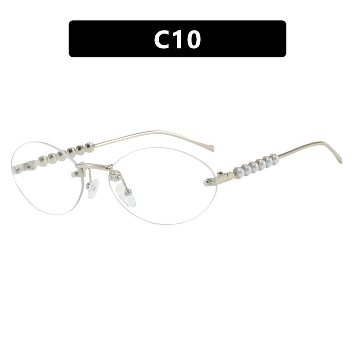Women's stylish oval sunglasses with elegant embellishments Stornfield