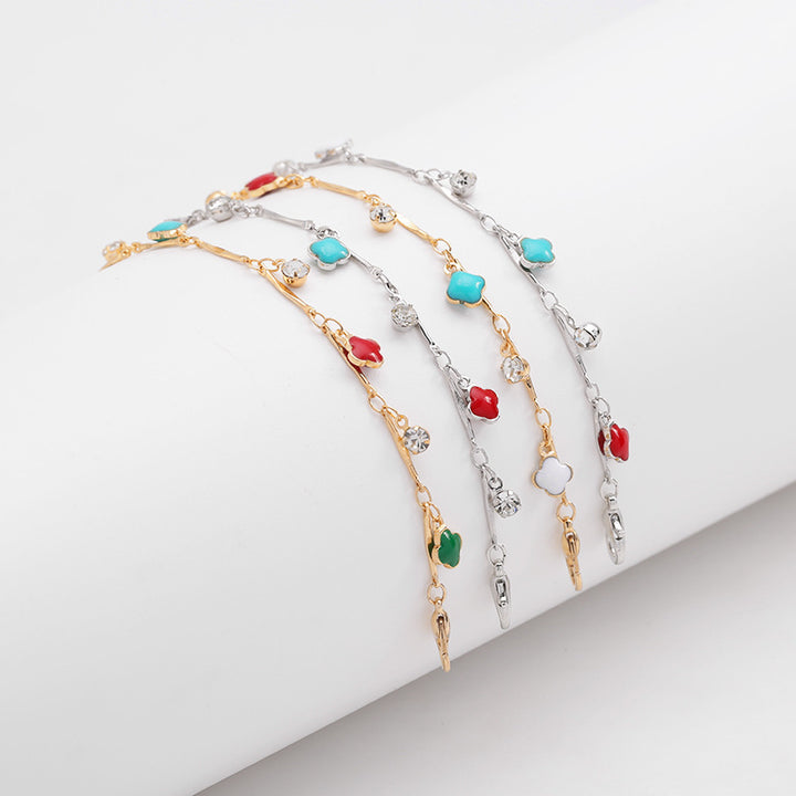Floral Charm Silver Necklace Stornfield
