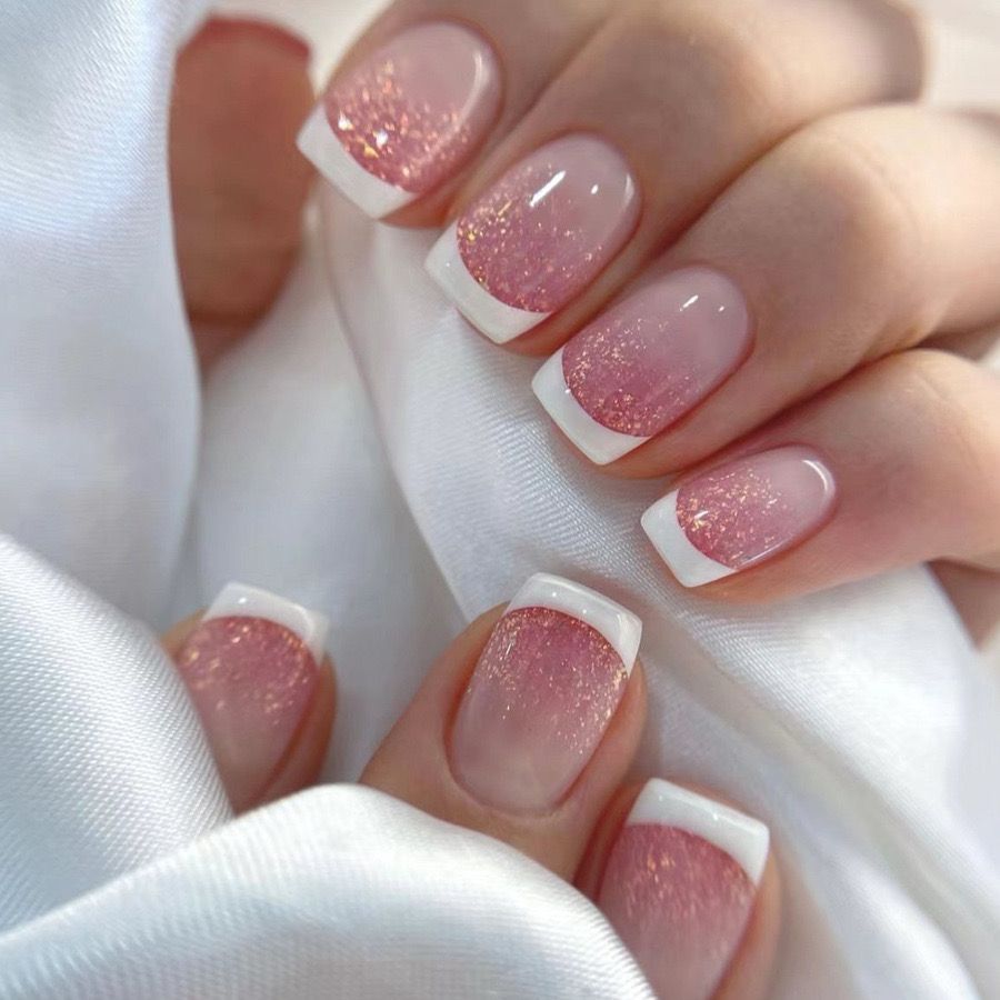 Classic French Tip Nail Enhancements Stornfield