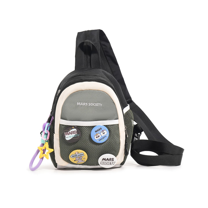 Trendy Lightweight Backpack with Fun Patches Stornfield