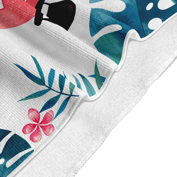 Beach towel with colorful floral pattern Stornfield