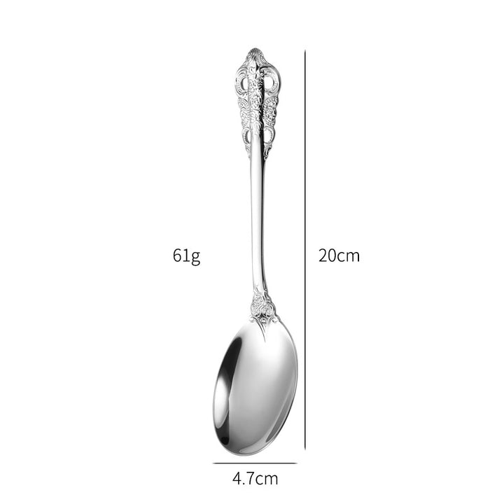 Elegant fish fork with artistic handle design Stornfield
