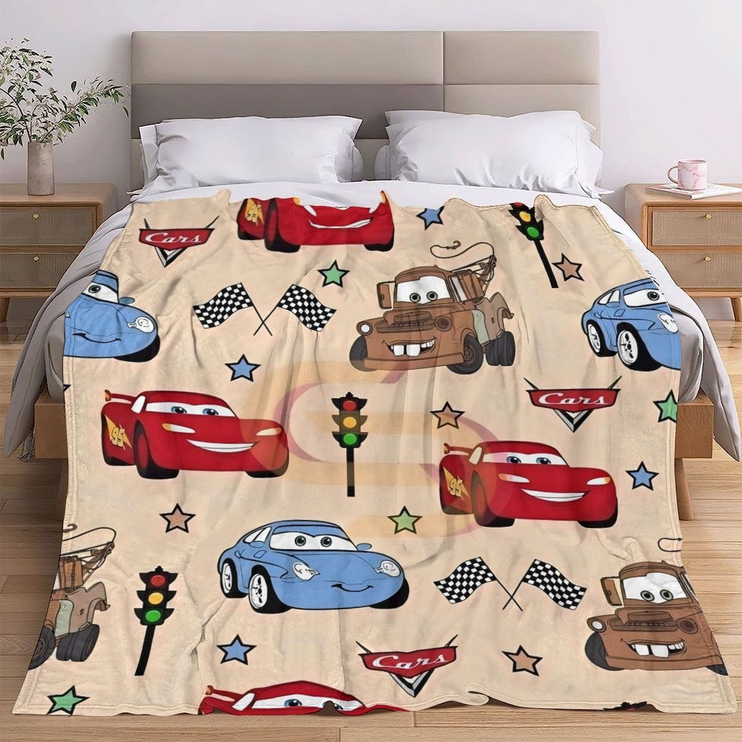 Cartoon-Themed Fleece Blanket