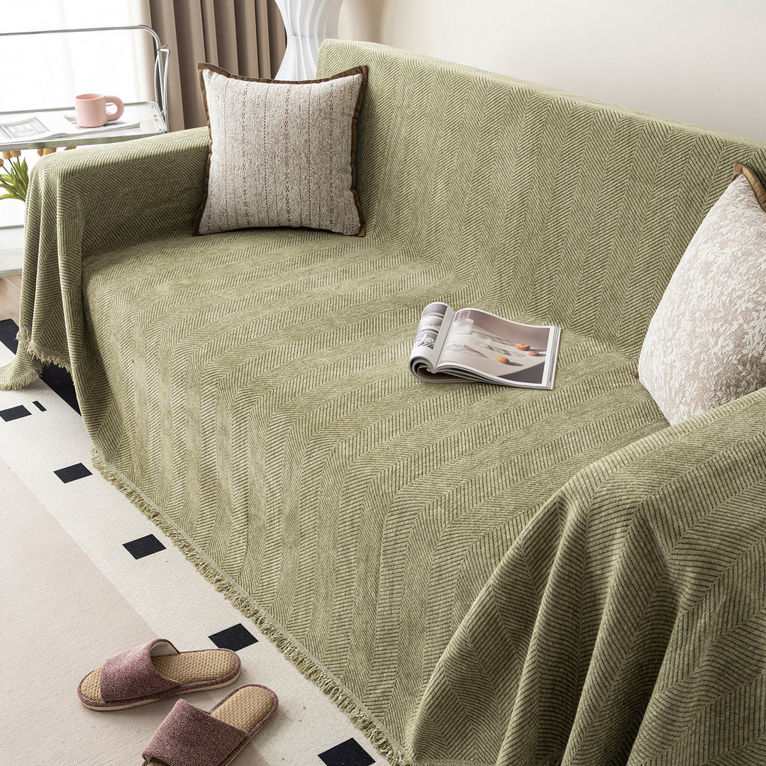 Cozy Chenille Sofa Blanket