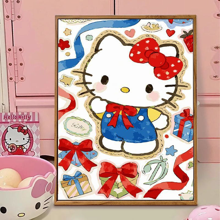 Hello Kitty-Themed Illustration Canvas Art Stornfield