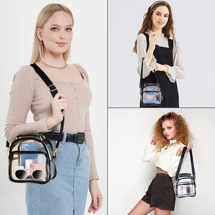 Transparent shoulder bag with removable shoulder strap Stornfield