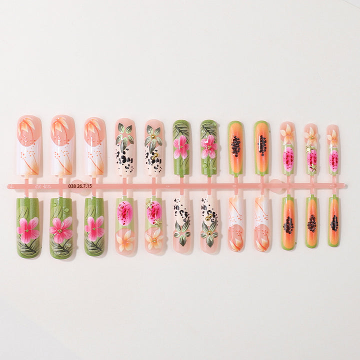 Floral Themed Nail Tips Box Set Stornfield