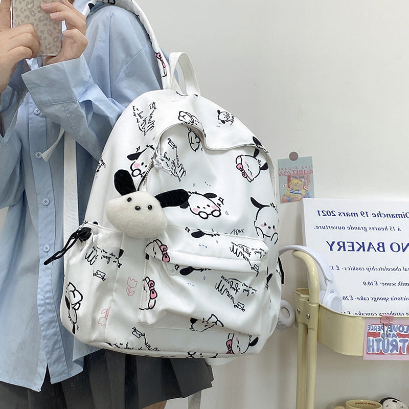Whimsical Cartoon-Patterned Backpack Stornfield
