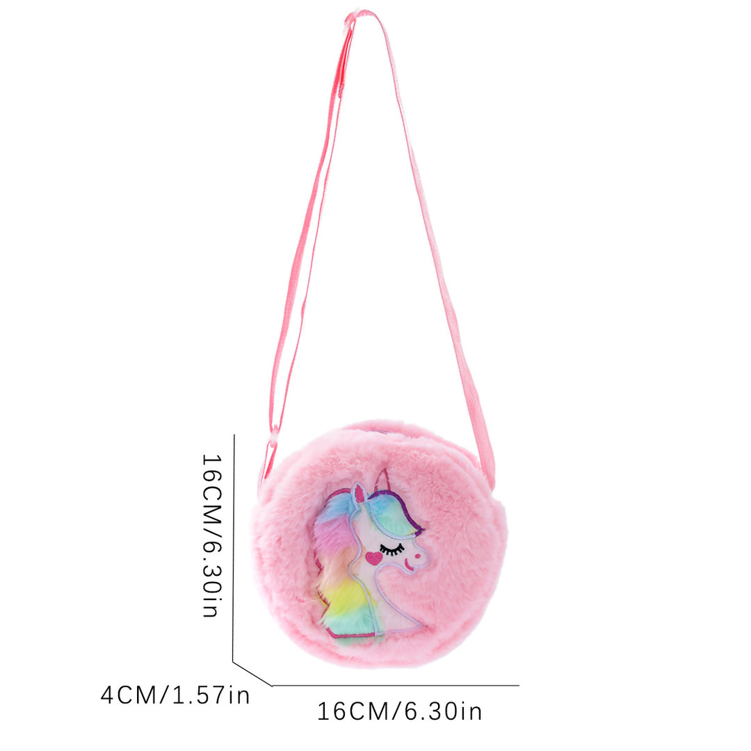 Plush shoulder bag with unicorn motif Stornfield