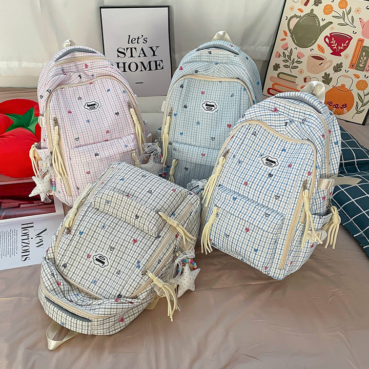 Cute Multi-Pocket Printed Backpack Stornfield