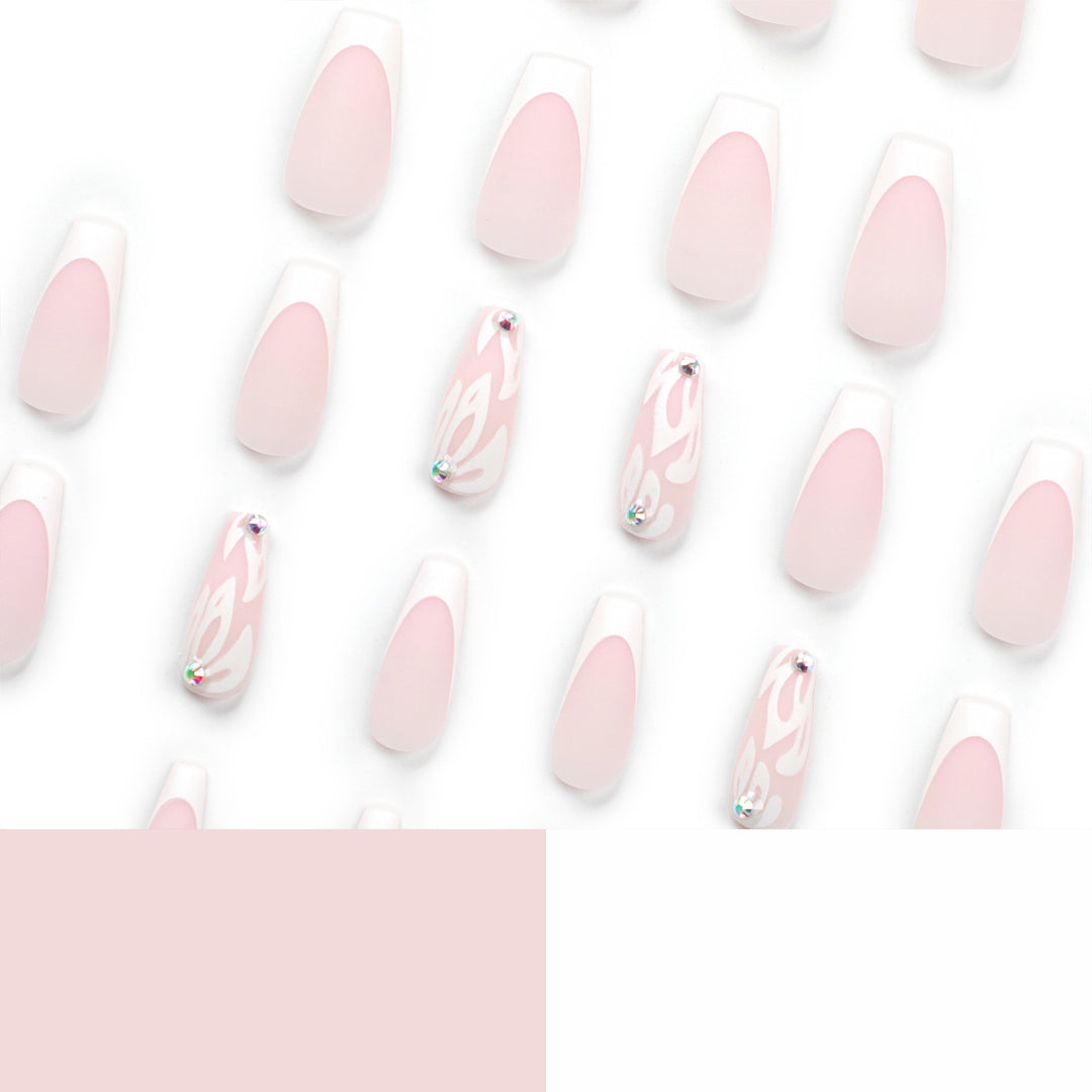 Artfully designed acrylic nails with elegant gradient Stornfield