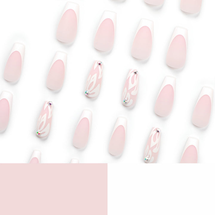 Artfully designed acrylic nails with elegant gradient Stornfield