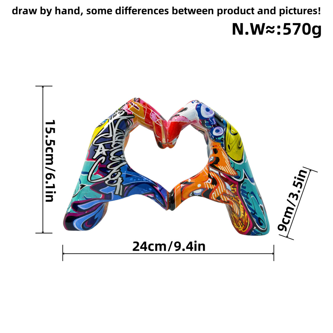 Stylish hand sculptures with colorful design Stornfield