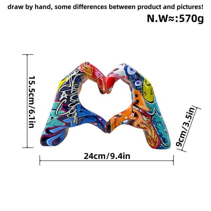 Stylish hand sculptures with colorful design Stornfield