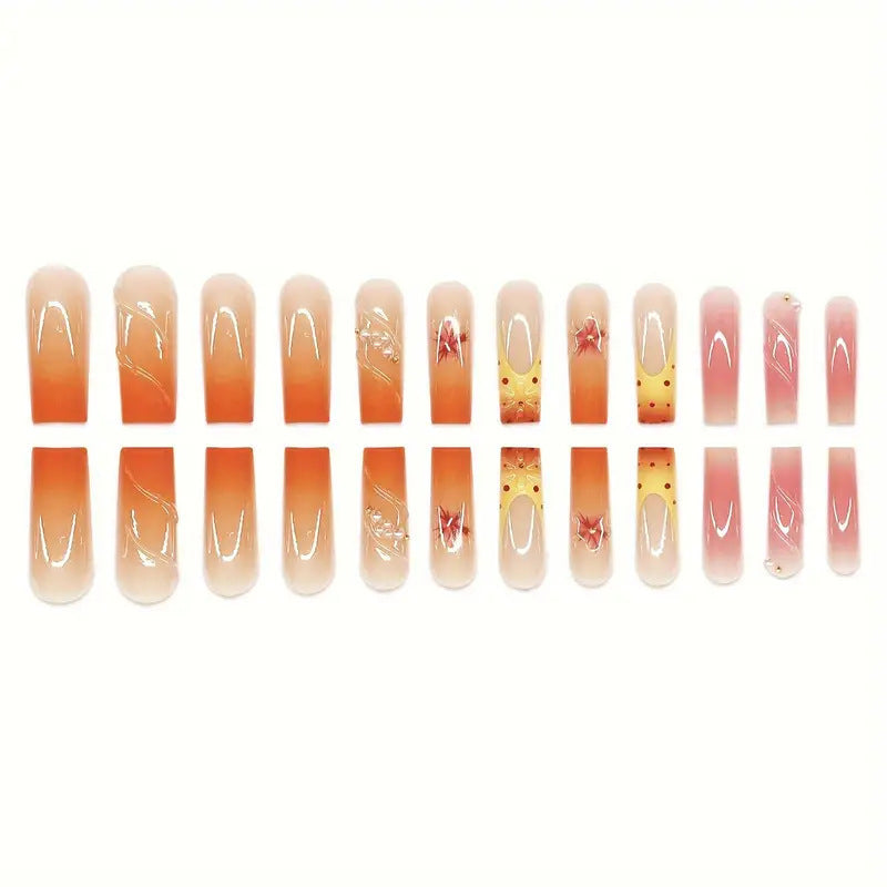 Artistic Floral Press-On Nail Extensions Stornfield 1787913766