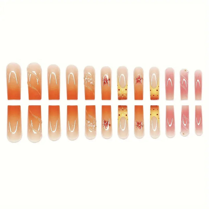 Artistic Floral Press-On Nail Extensions Stornfield 1787913766