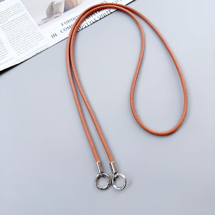 Premium Double-Ring Leather Lanyard Stornfield