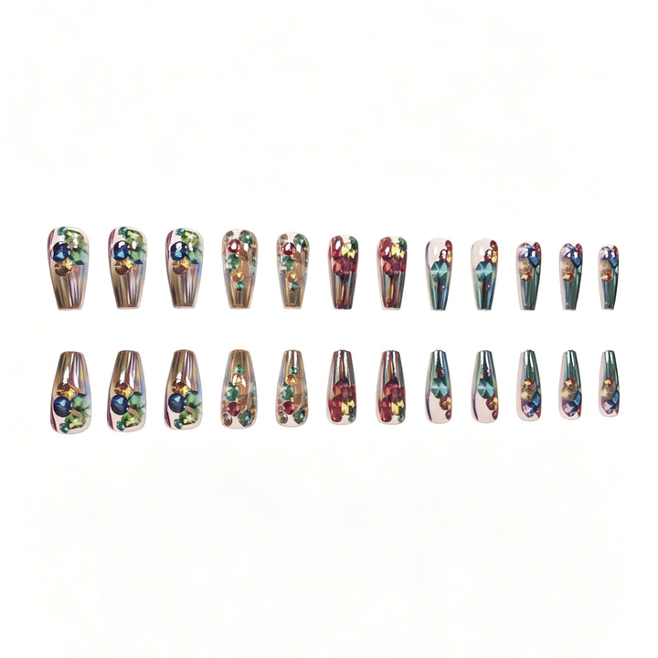 Decorative Crystal Acrylic Nail Enhancements Stornfield
