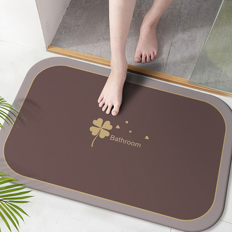 Soft Microfiber Bath Mat with Anti-Slip Features