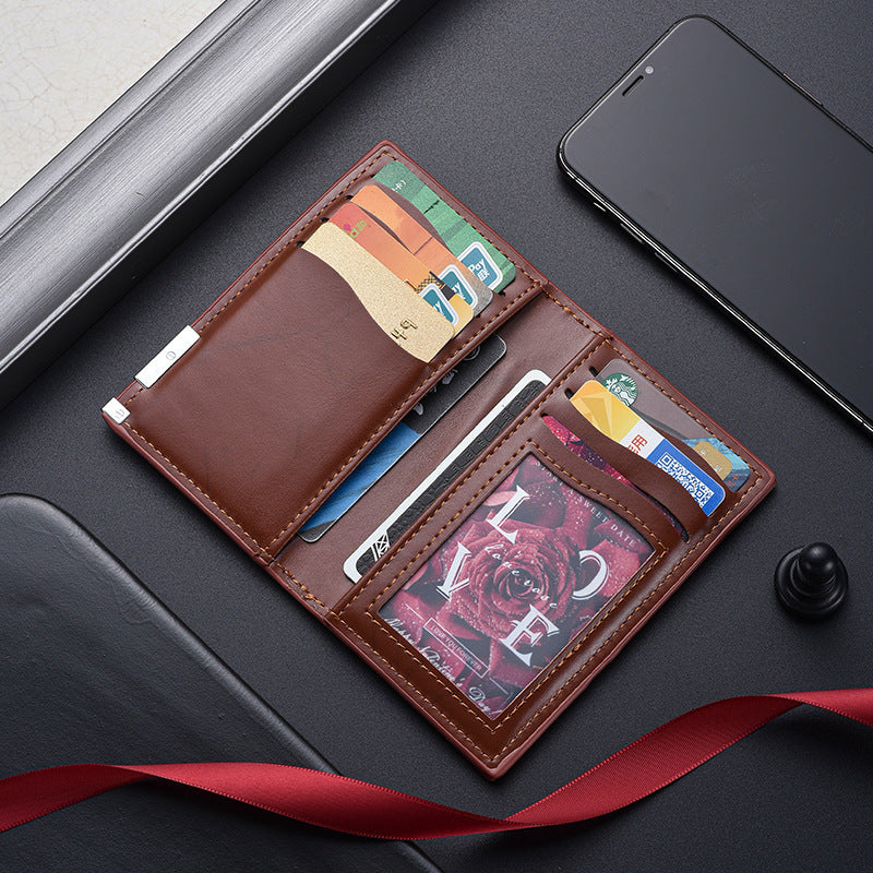 RFID-Blocking Genuine Leather Card Holder