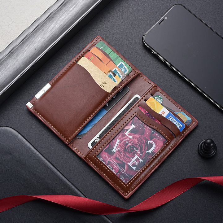 RFID-Blocking Genuine Leather Card Holder