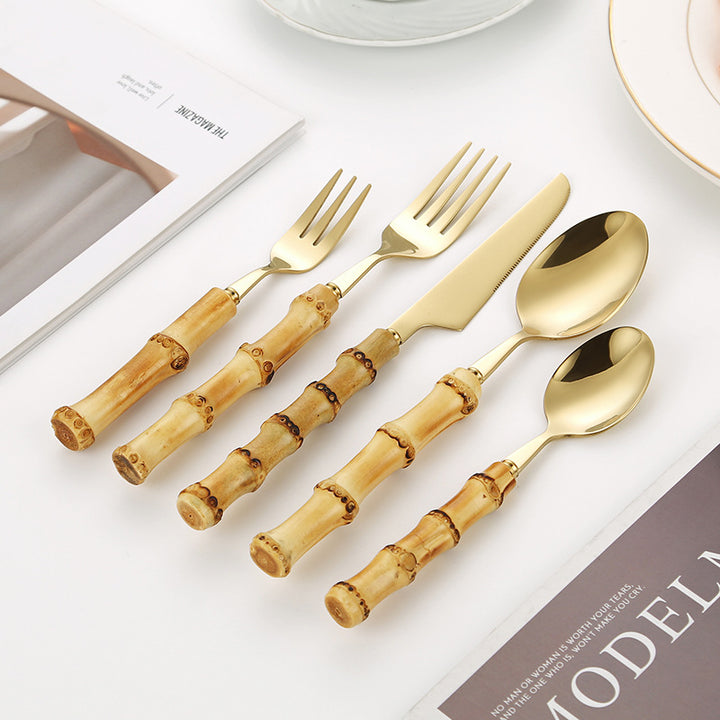 Bamboo Handle Salad Fork Stornfield