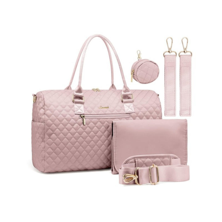 Sophisticated Quilted Travel Tote Set Stornfield