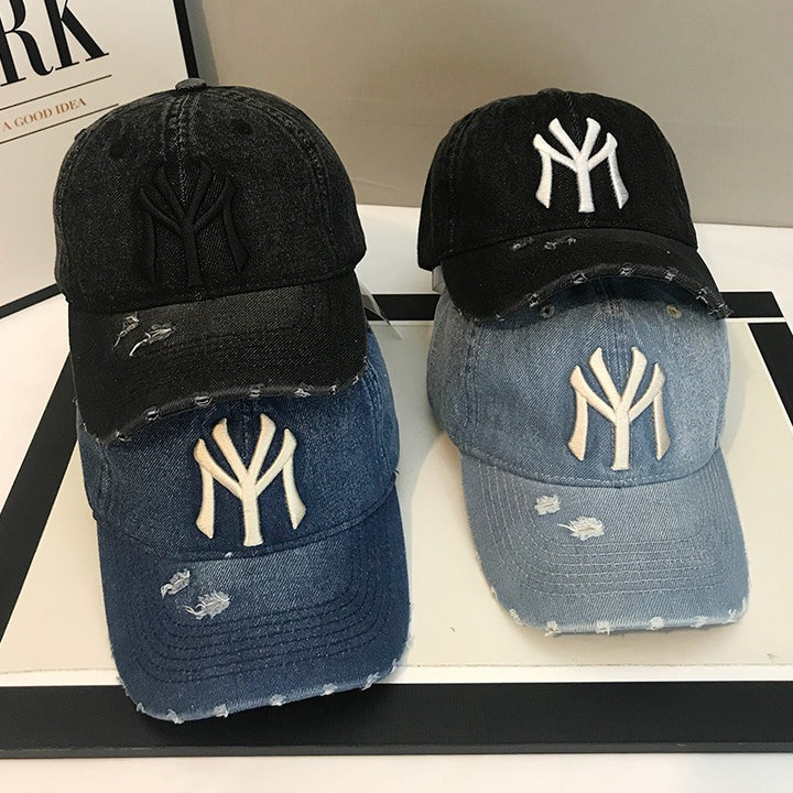 Men's Distressed Denim Baseball Cap Stornfield 1784188165