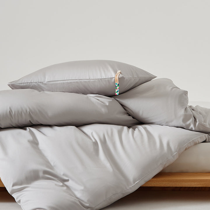 Minimalist Silky-Touch Microfiber Duvet Cover Set with Pillowcases
