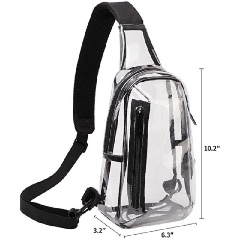 Transparent Shoulder Bag with Secure Access Stornfield