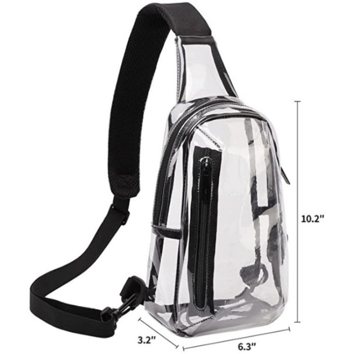Transparent Shoulder Bag with Secure Access Stornfield