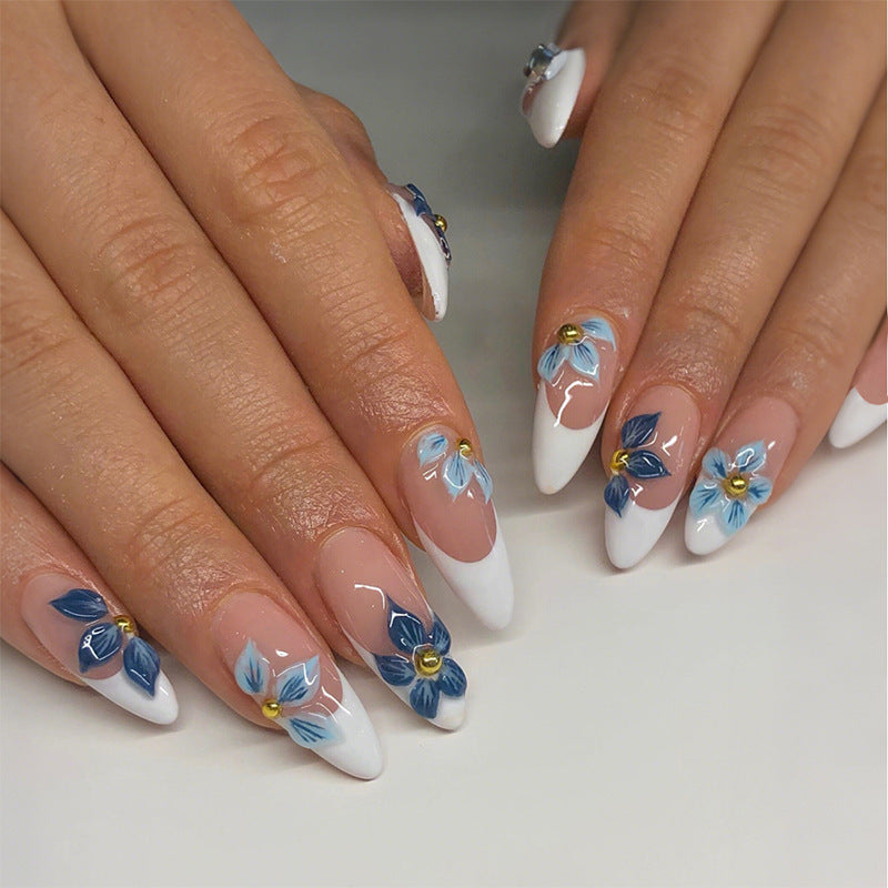 Creative nail art set with elaborate flower designs Stornfield