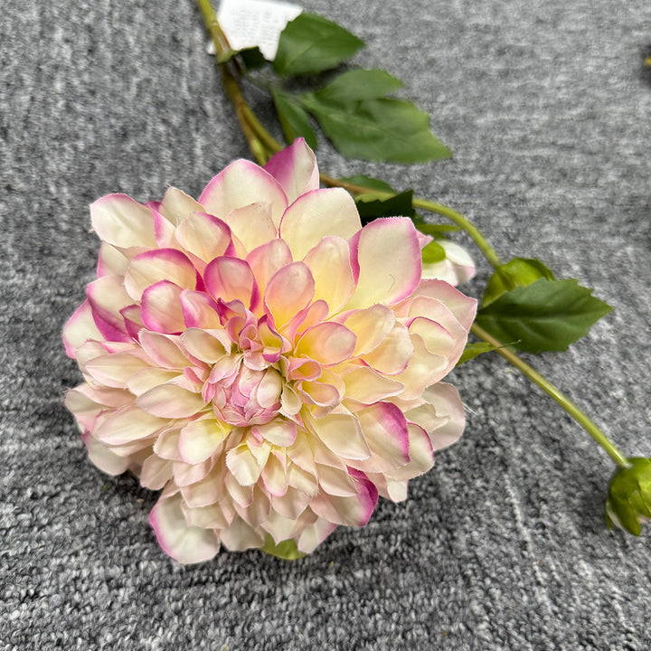 Exquisite Faux Dahlia Floral Stem