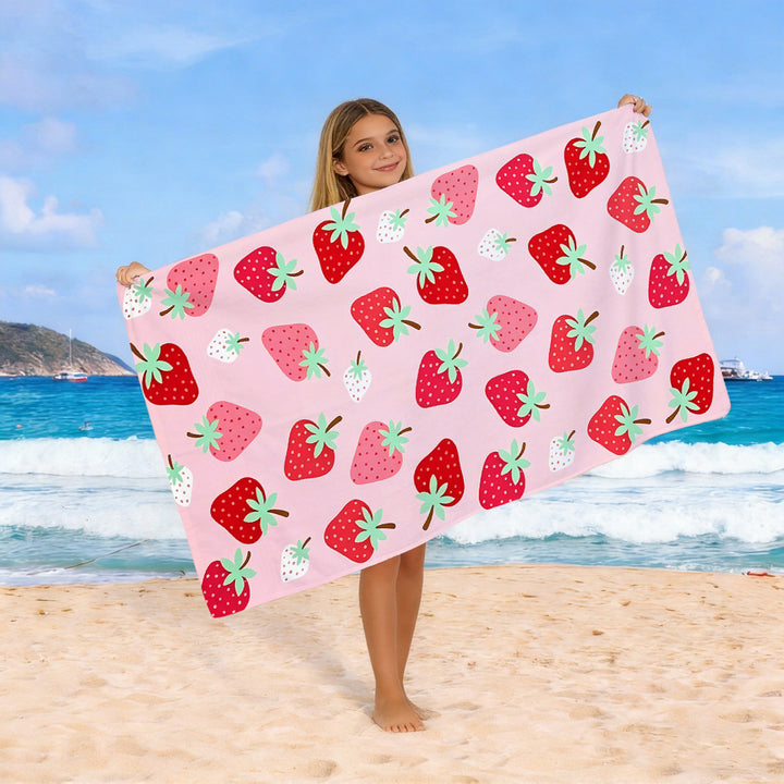 Beach towel with colorful horse motif Stornfield