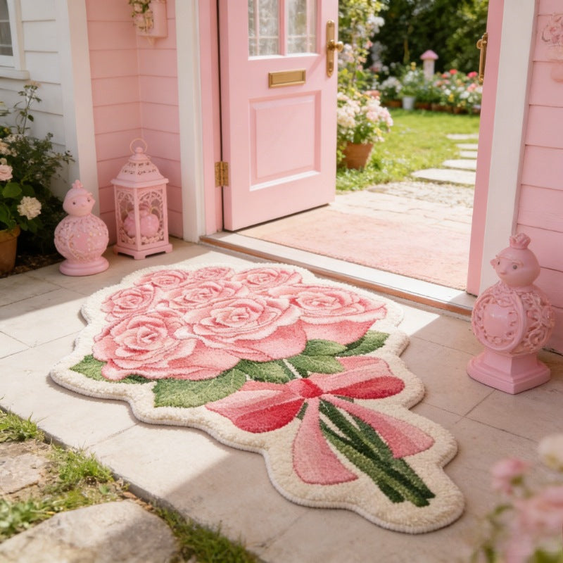 Floral Bouquet Shaped Area Rug